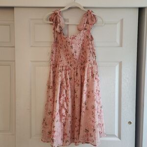 ARULA Pink Floral Mini Dress